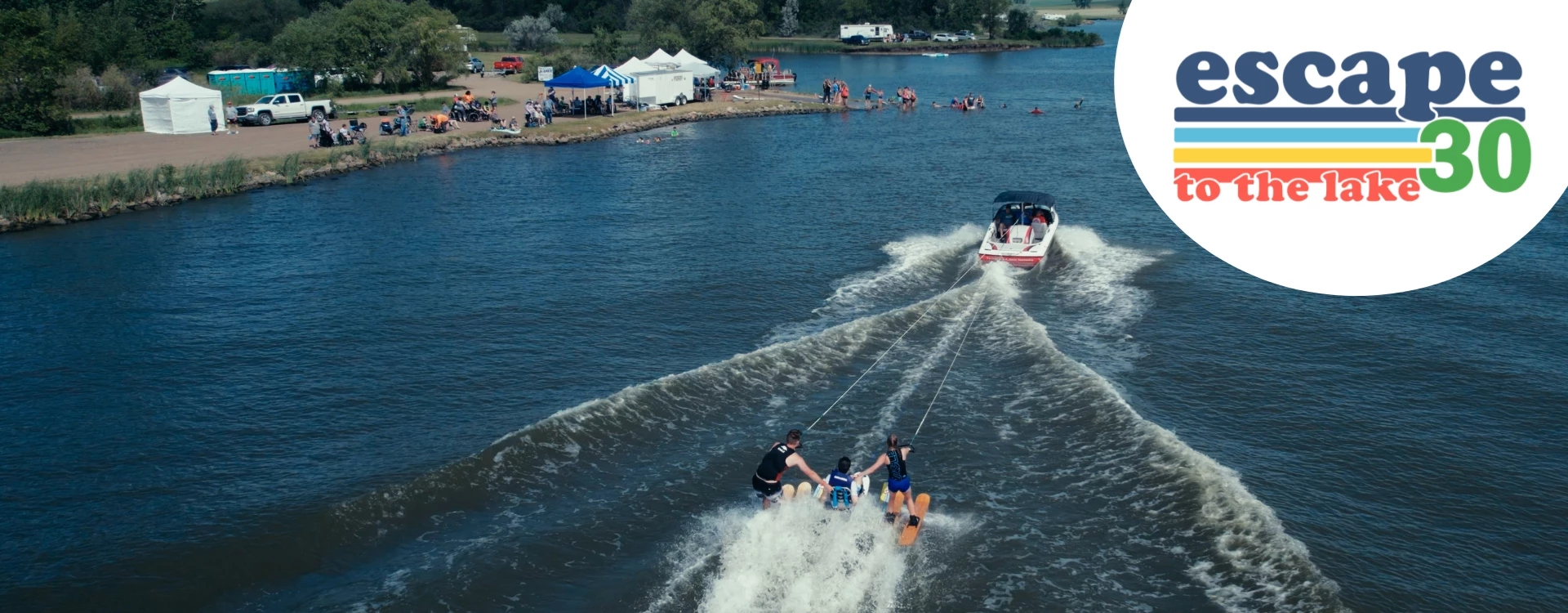 Image advertising Escape to the Lake