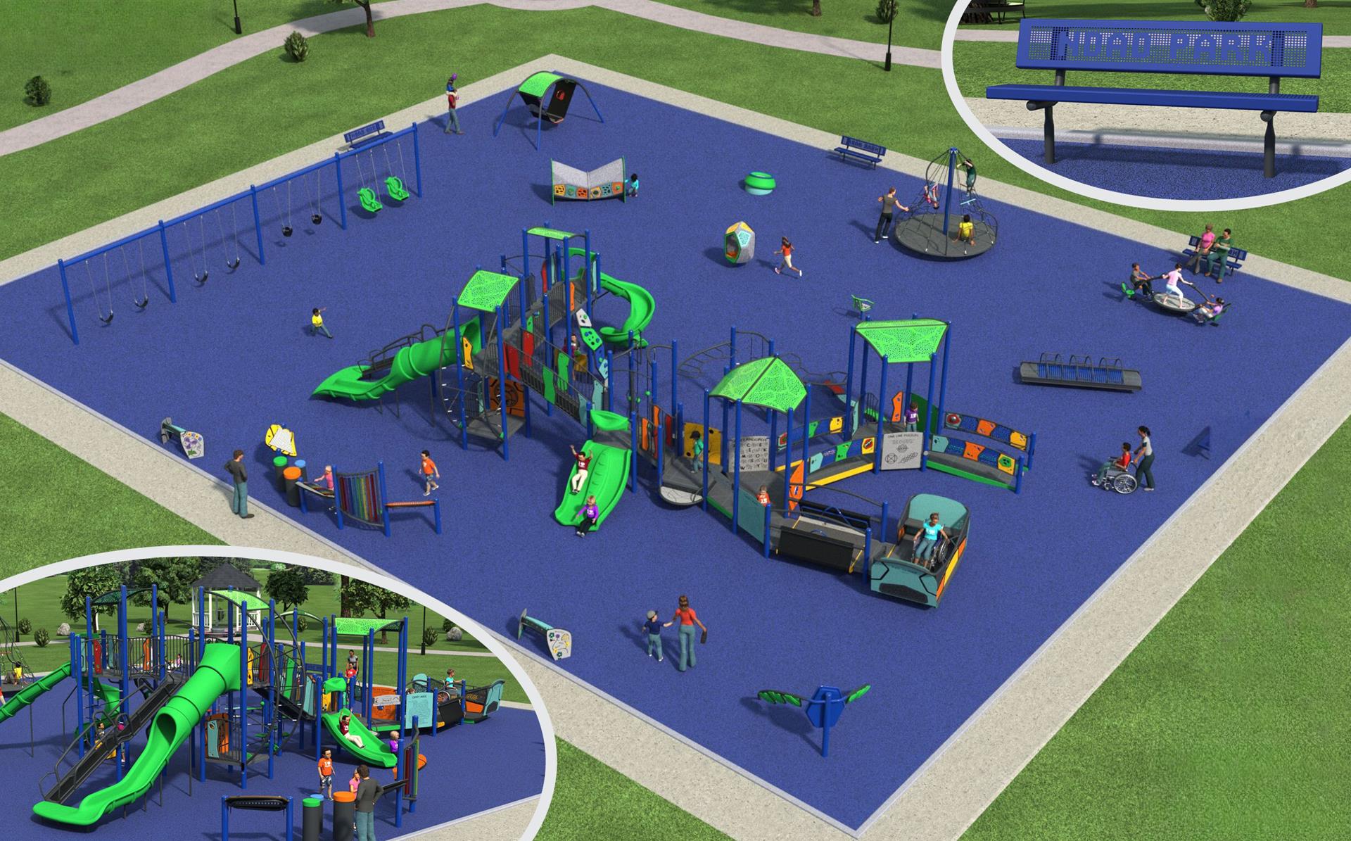Image about NDAD Park Inclusive Playground